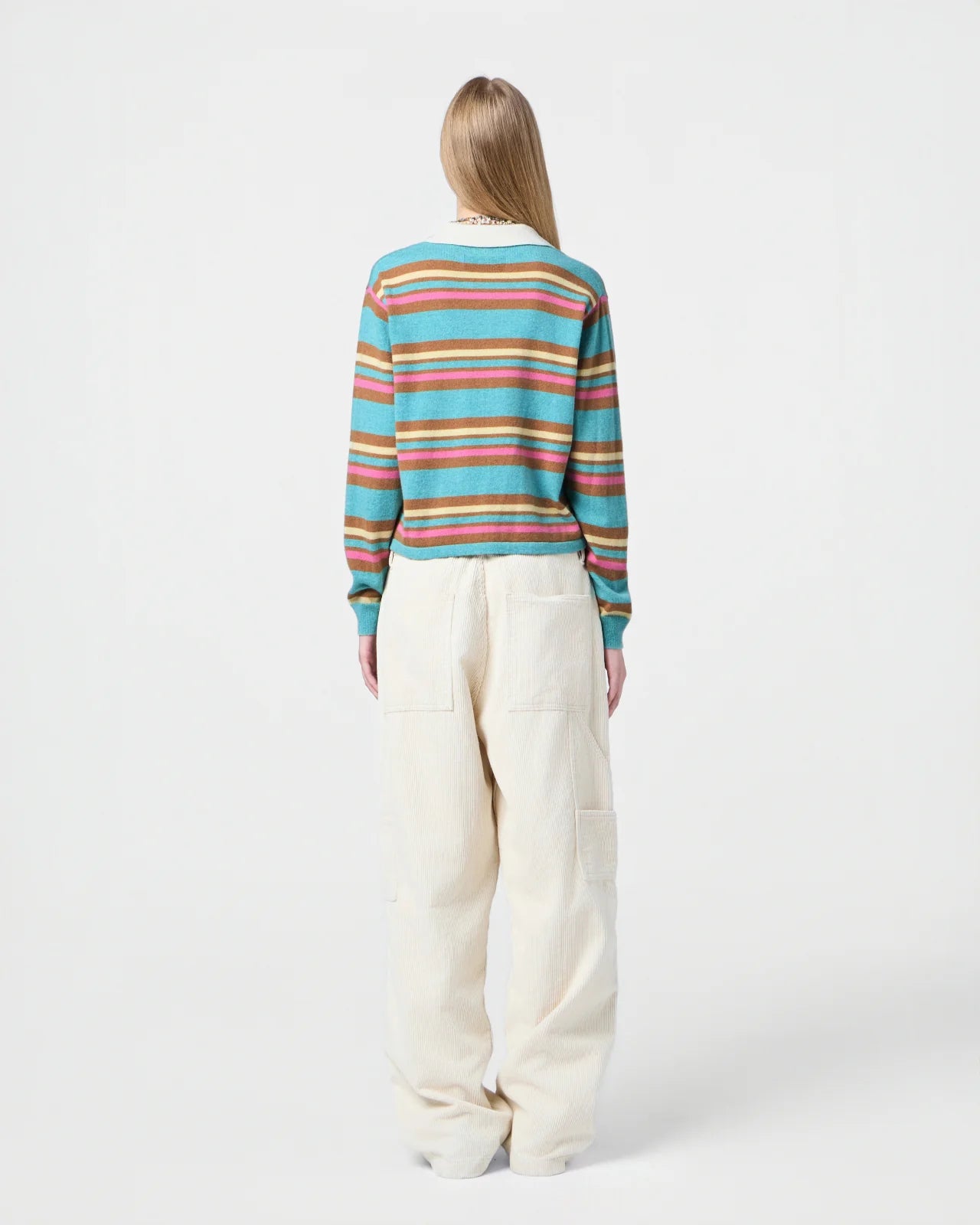 Guest in Residence Cropped Stripe Rugby