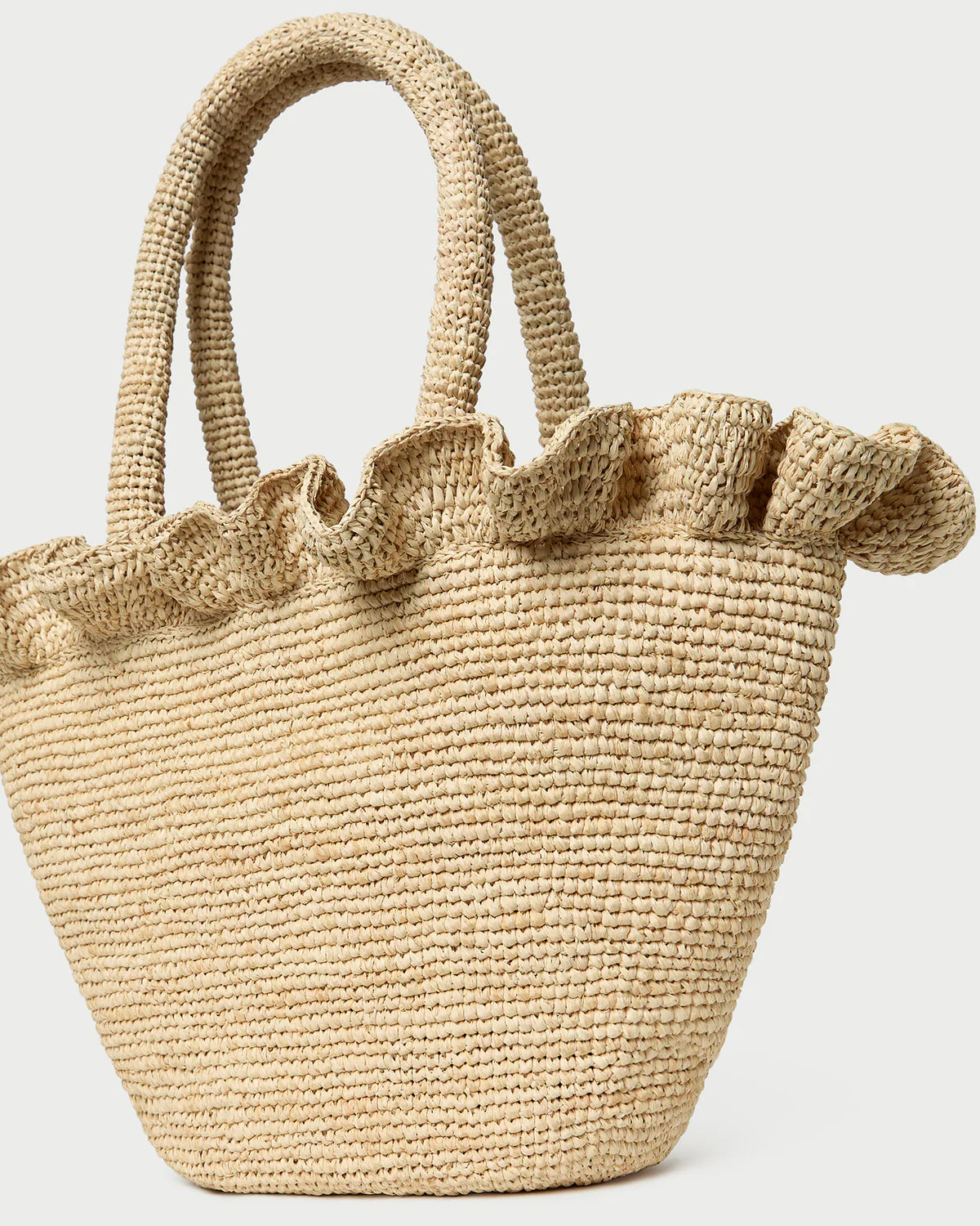 Loeffler Randall Raffia Ruffle Tote