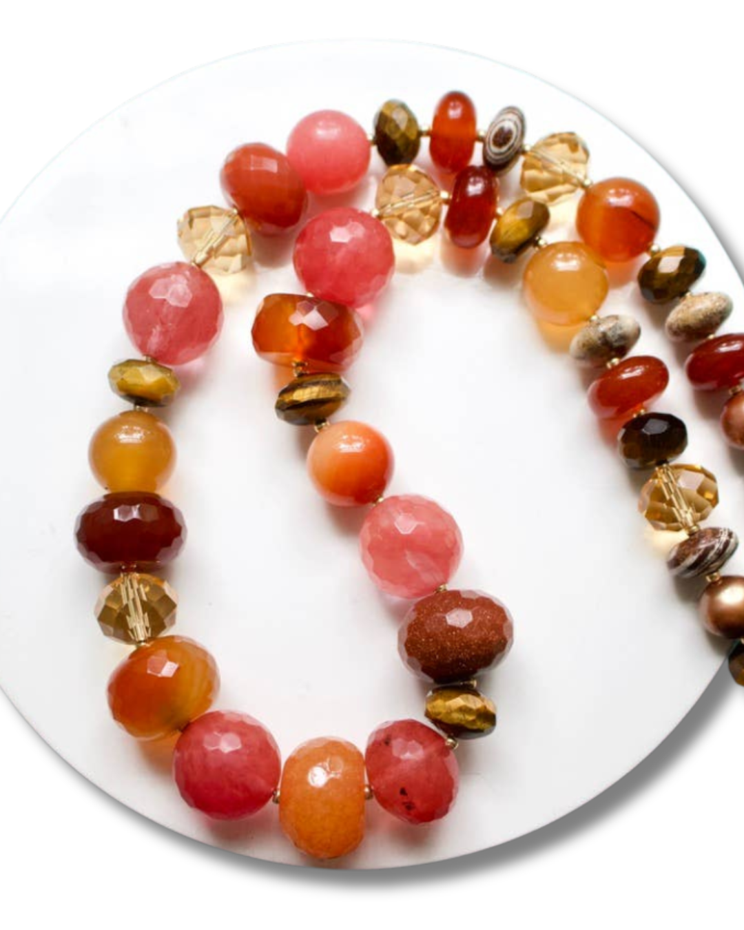a.v. max Chunky Colorful Semi-Precious Necklace 5668N