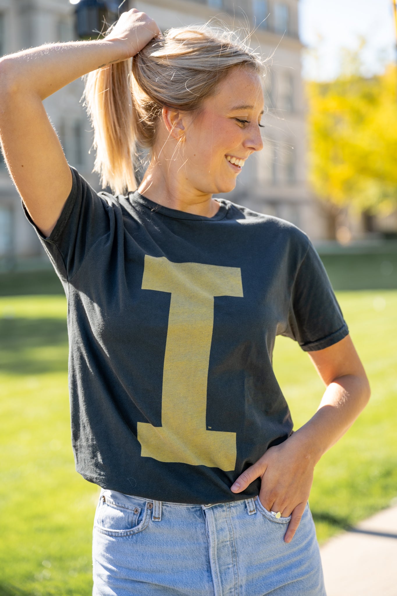Retro Brand Varsity Collegiate "I" Iowa Tee