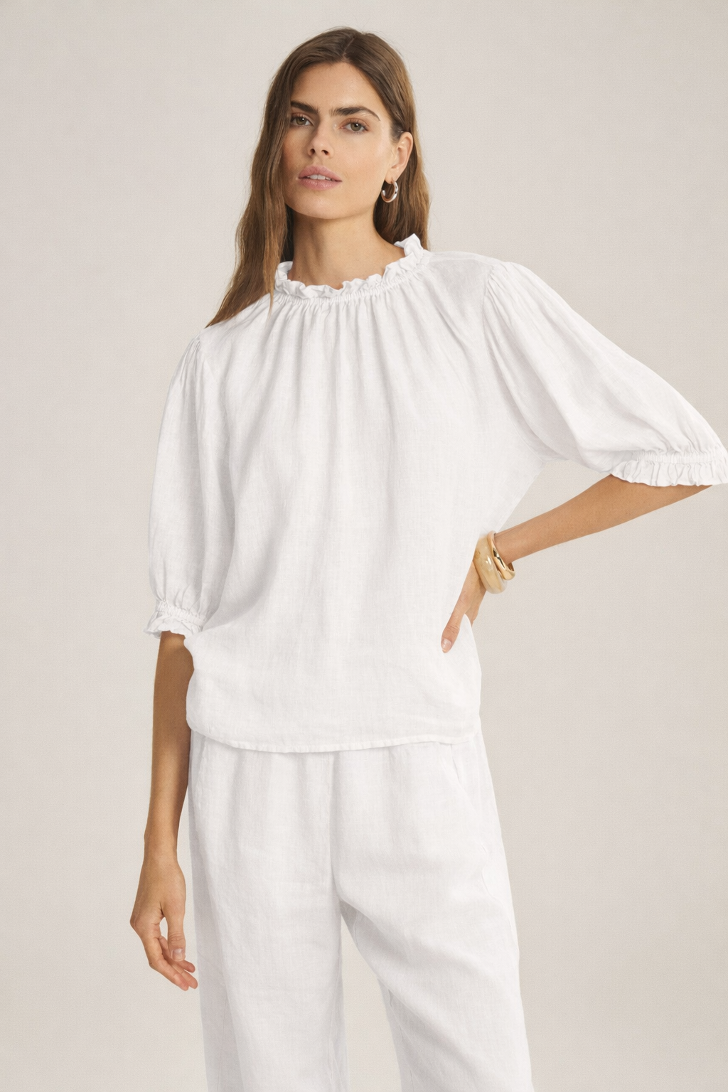 Velvet Rosabel Linen Blouse