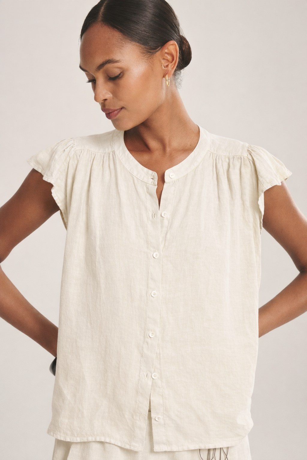 Velvet Janey Linen Top