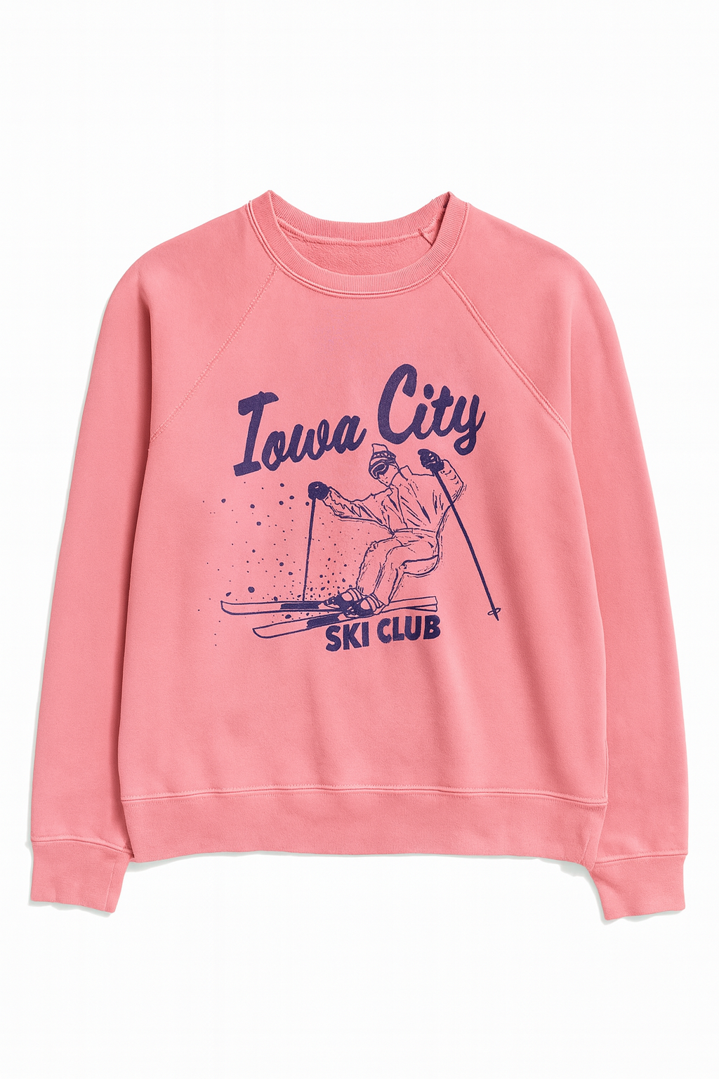 Retro Brand Iowa City Ski Club Full Length Sweatshirt
