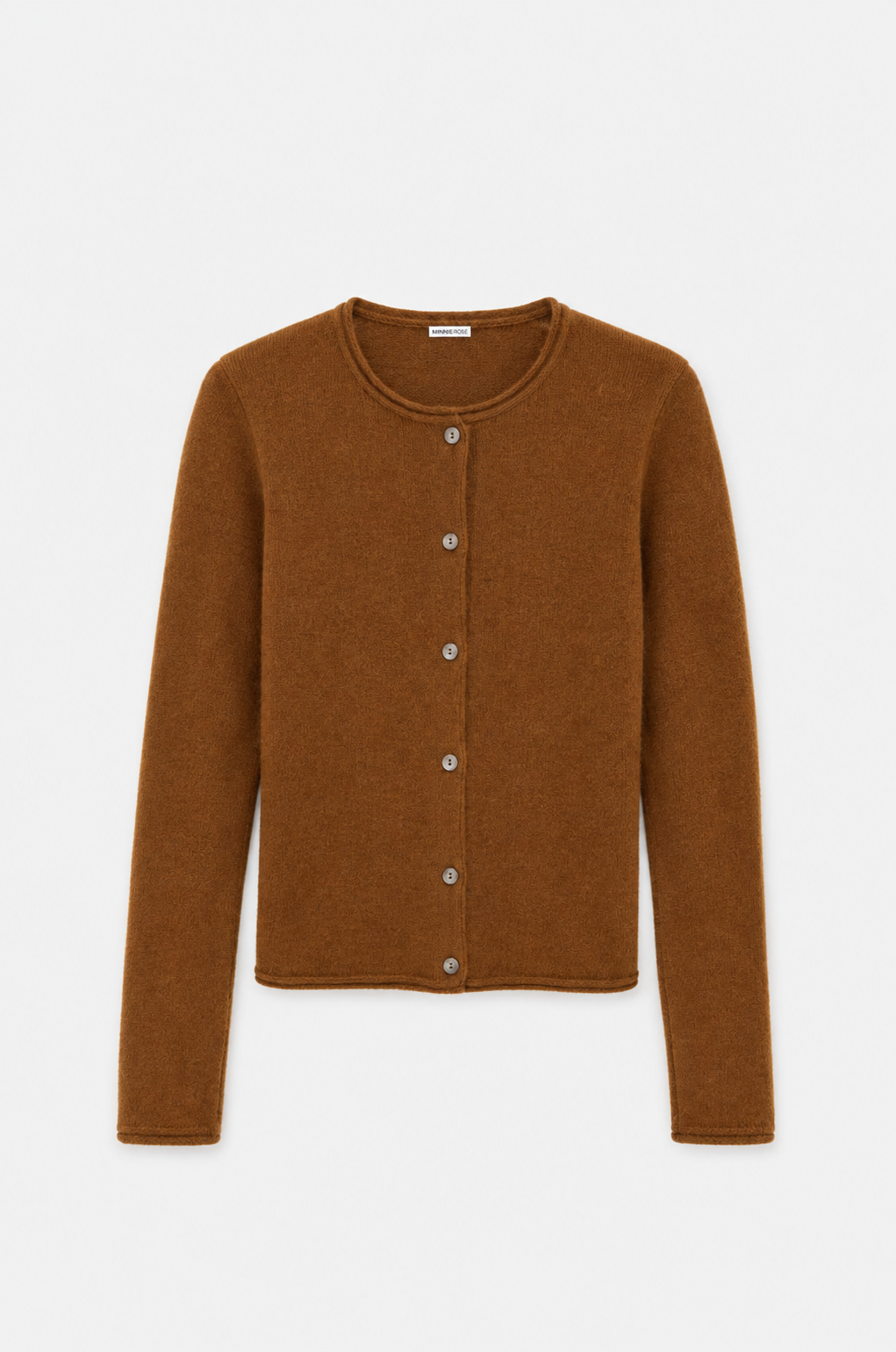 Minnie Rose Sheer Luxury Cardi w/Rolled Trims 9707
