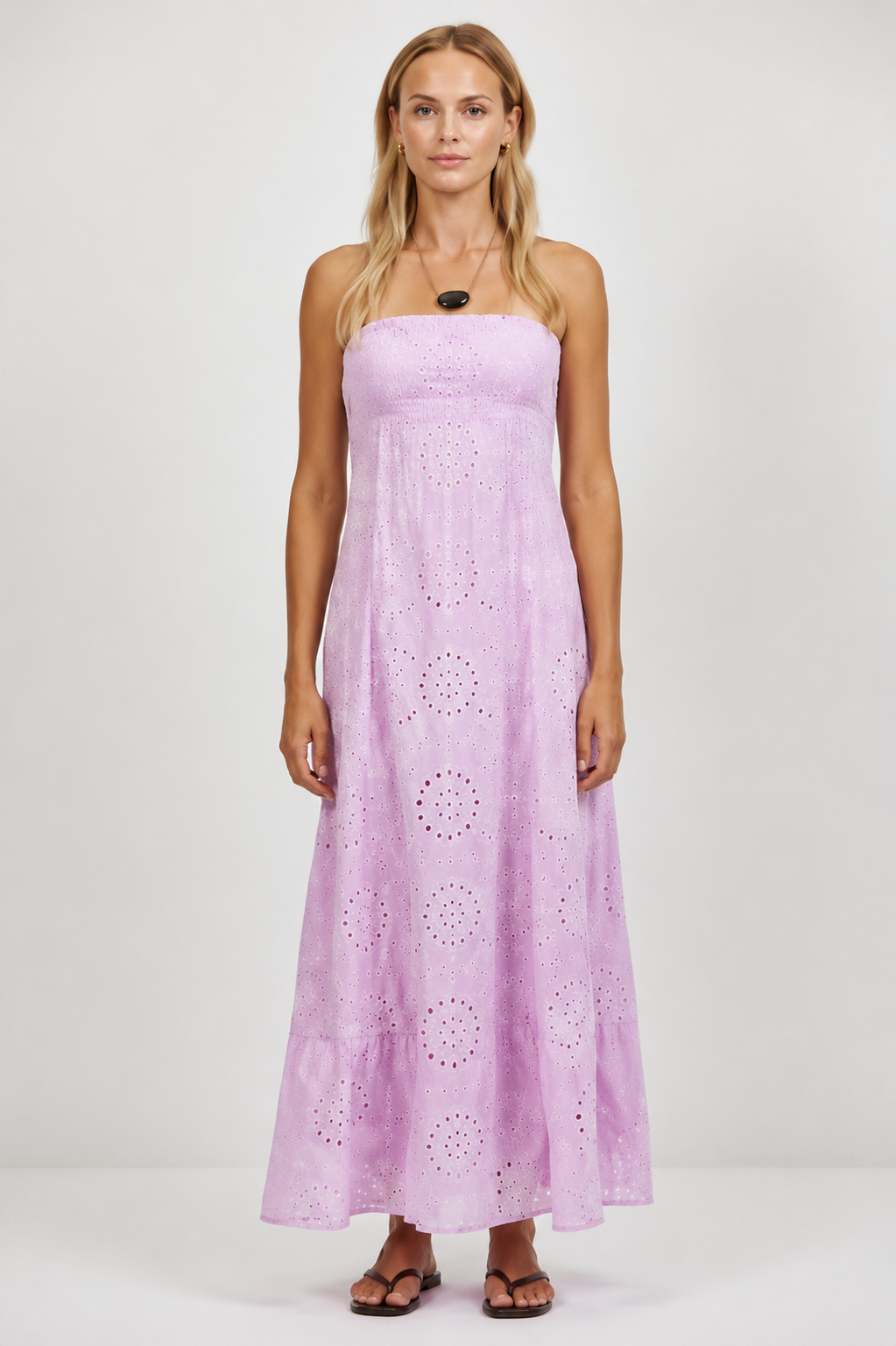 A.Ren Irie Strapless Eyelet Dress