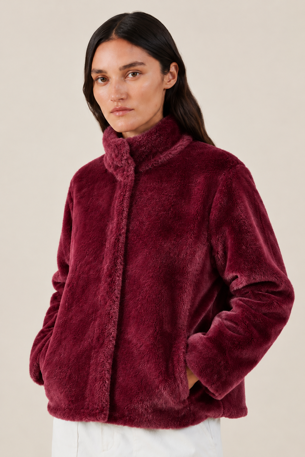 Velvet by Graham and Spencer Sheena Faux Fur Jacket