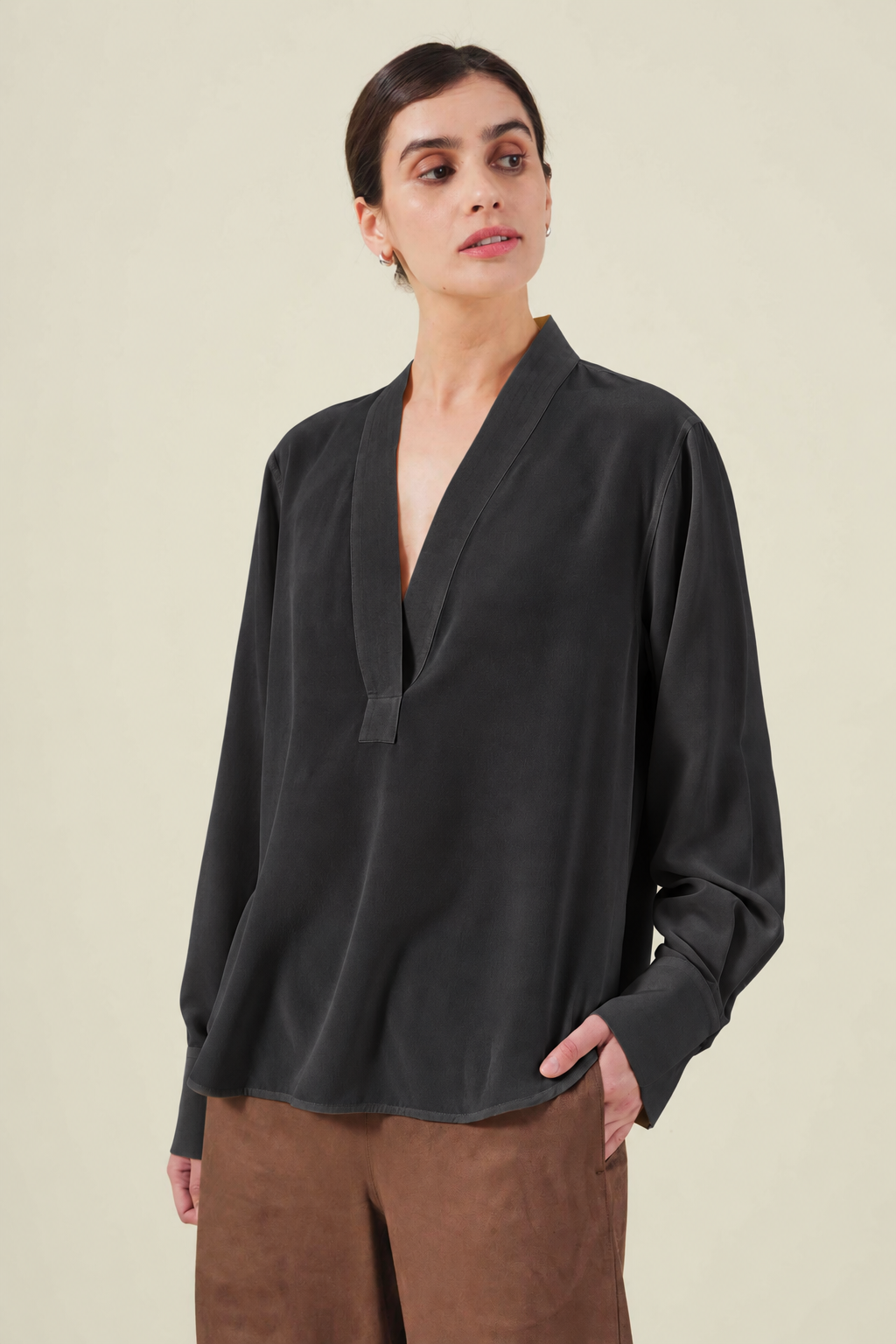 Velvet by Graham and Spencer Maya Silk Blouse