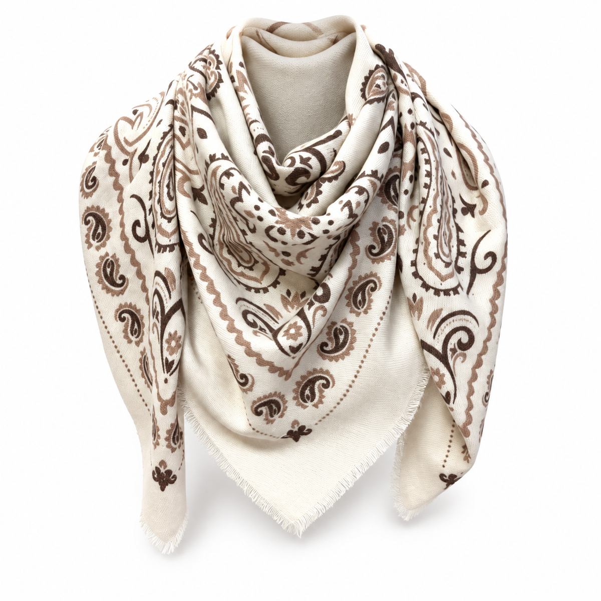 Catherine's Bandana Medium Square Viscose/Wool Scarf K21