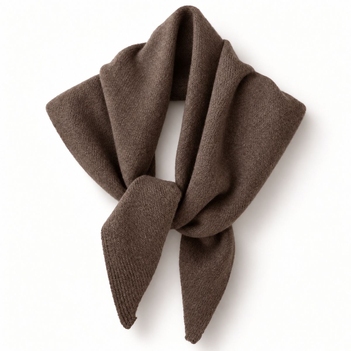 Catherine's Solid Knit Triangle Scarf D202