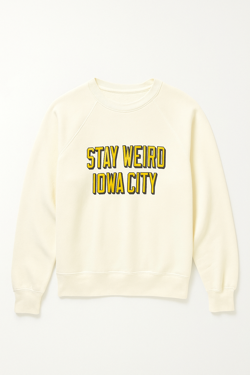 Retro Brand STAY WEIRD IOWA CITY Full Length Sweatshirt