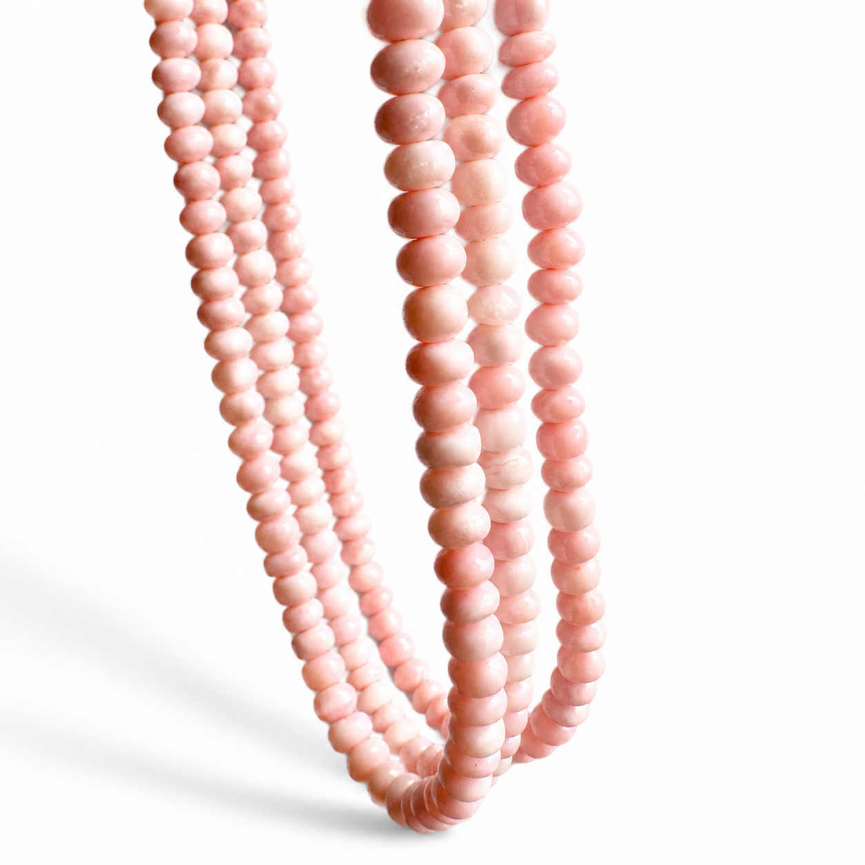 Anohki Green Light Pink Opal Necklace