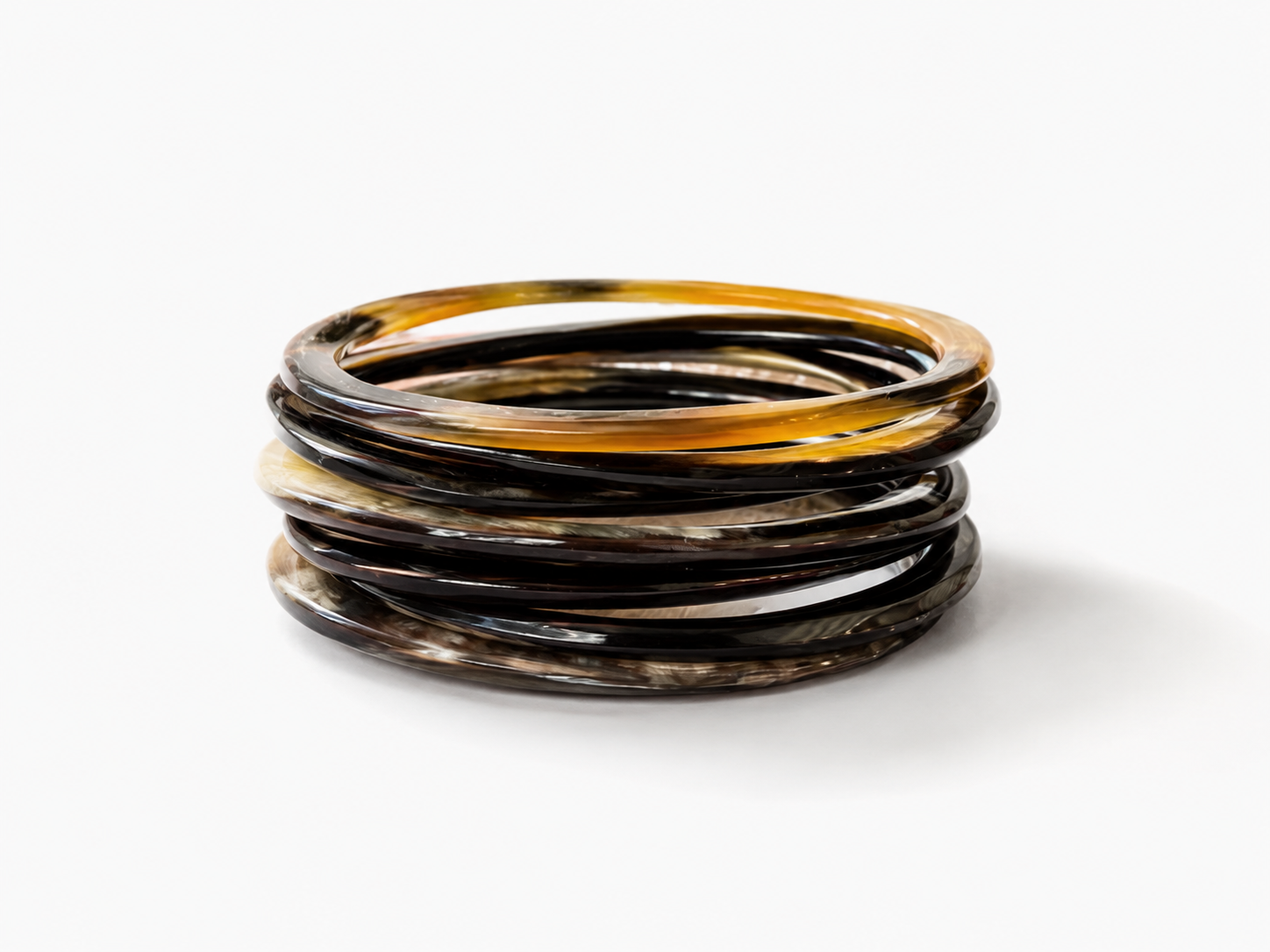 VIVO Natural Horn Bangle Set of 7 CTB133