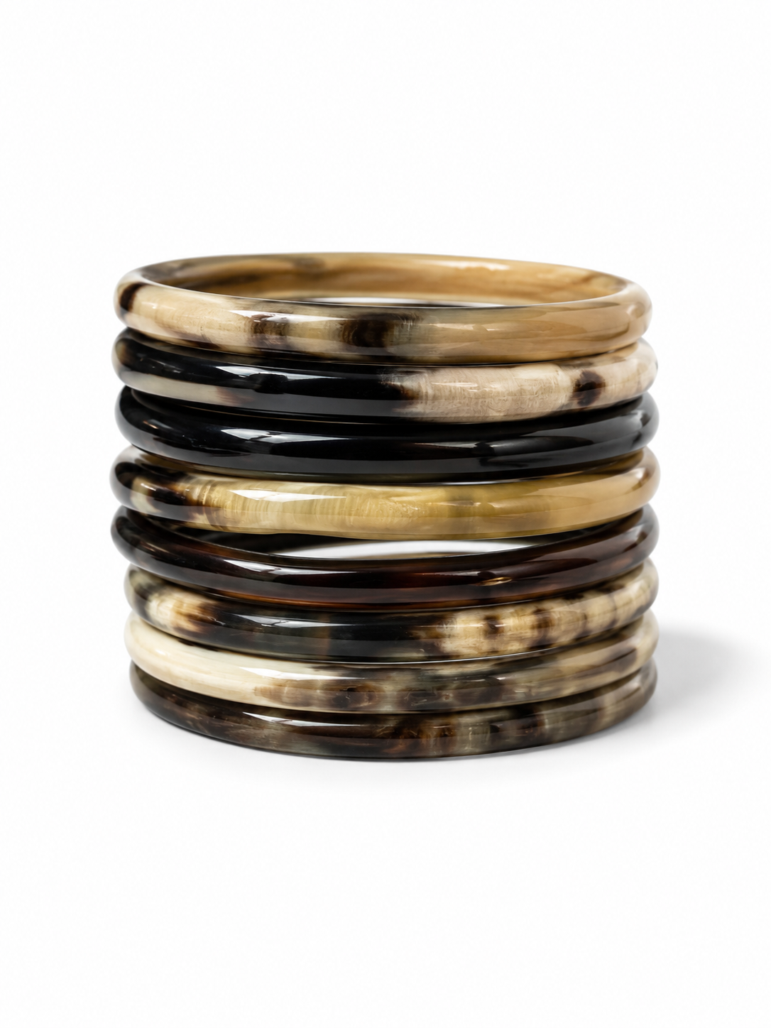 VIVO Dark Horn Bangle Set of 7 CTB102