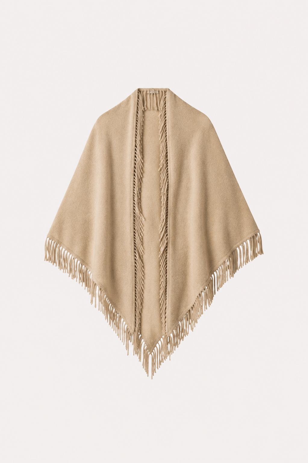 Minnie Rose Cashmere Fringe Shawl YR0780