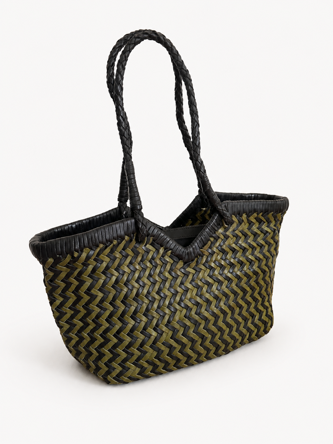 Italian Leather Collection Flory Handwoven Bag