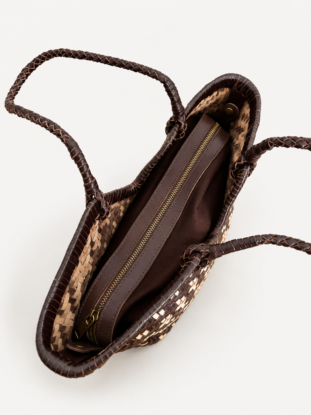 Italian Leather Collection Flory Handwoven Bag