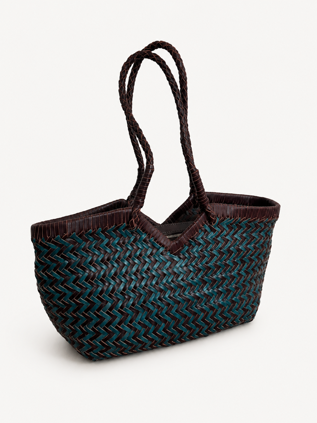 Italian Leather Collection Flory Handwoven Bag