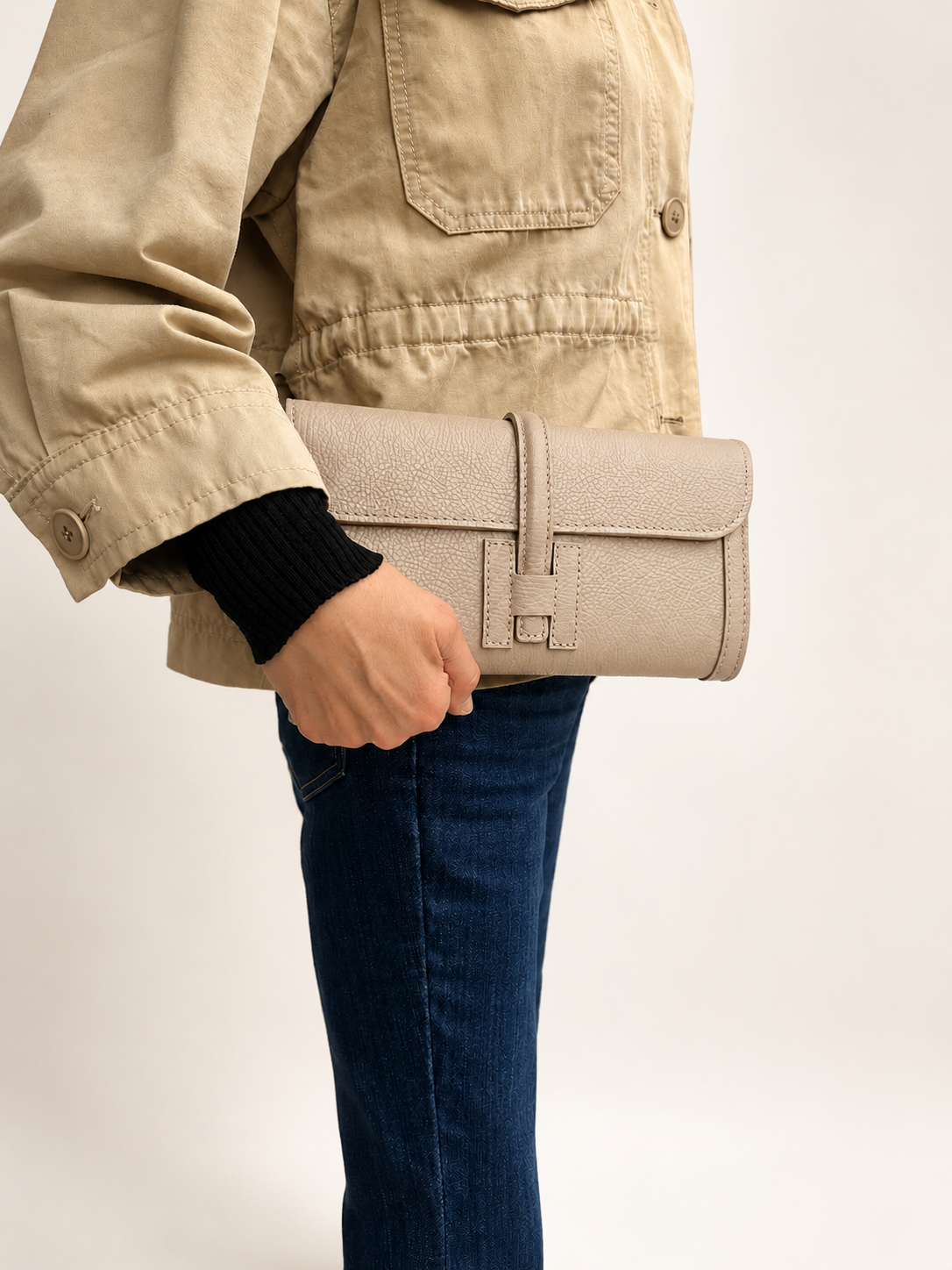 Italian Leather Collection Hannah Clutch