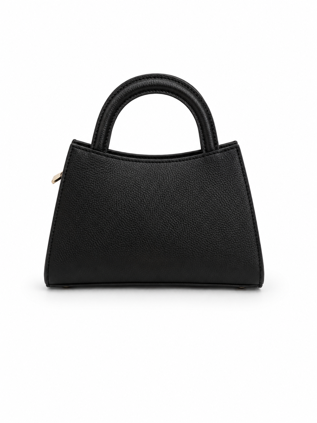 Italian Leather Collection Horsebit Raffia Top Handle Bag