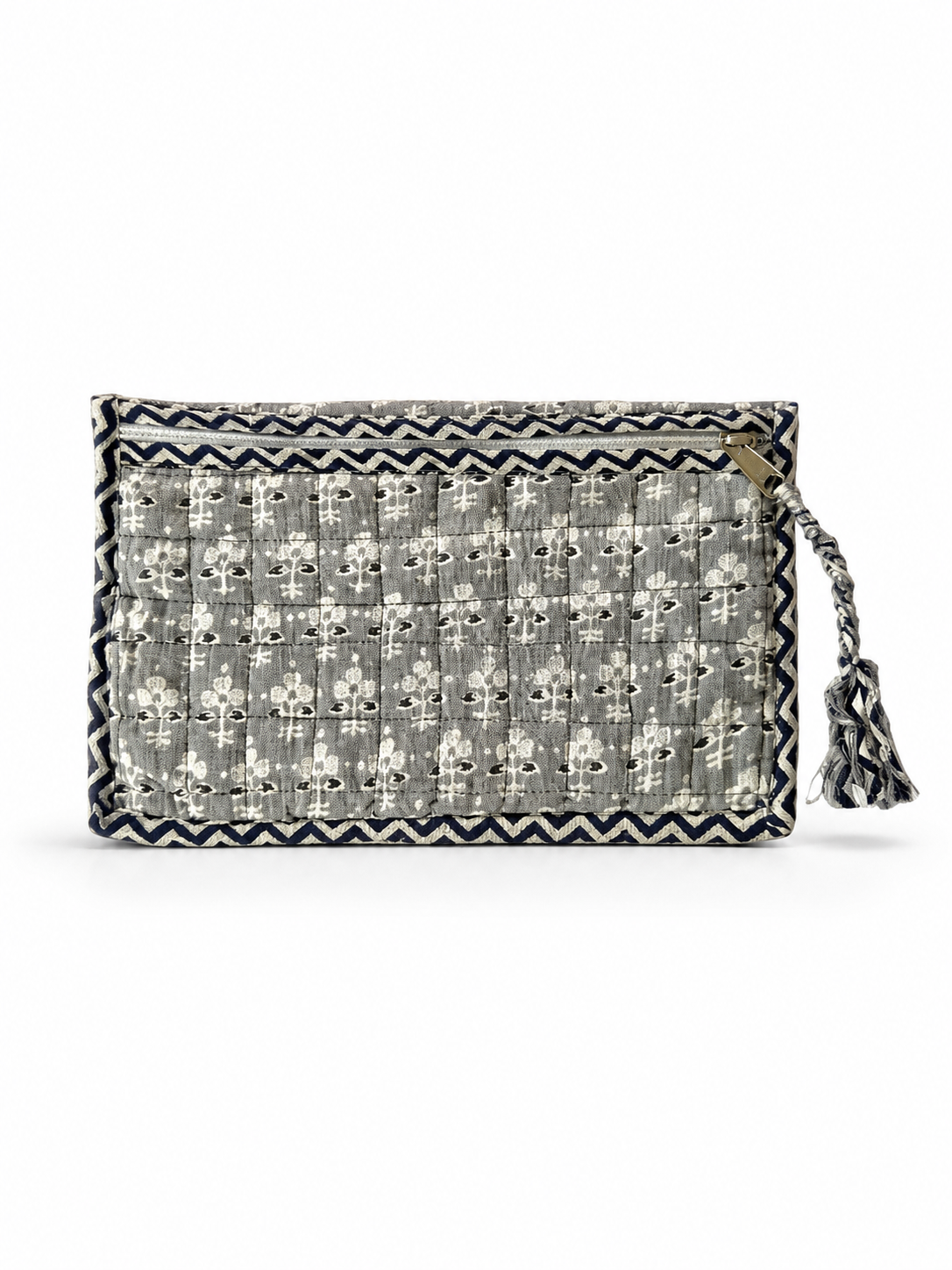 By The Sea Organics Blockprint Beauty Pouch