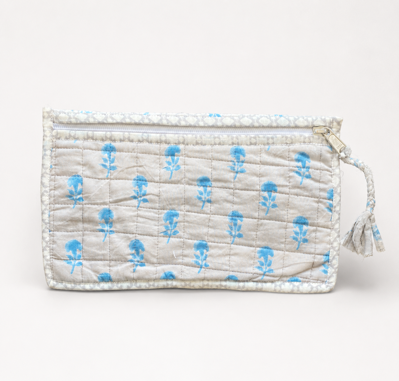 By The Sea Organics Blockprint Beauty Pouch