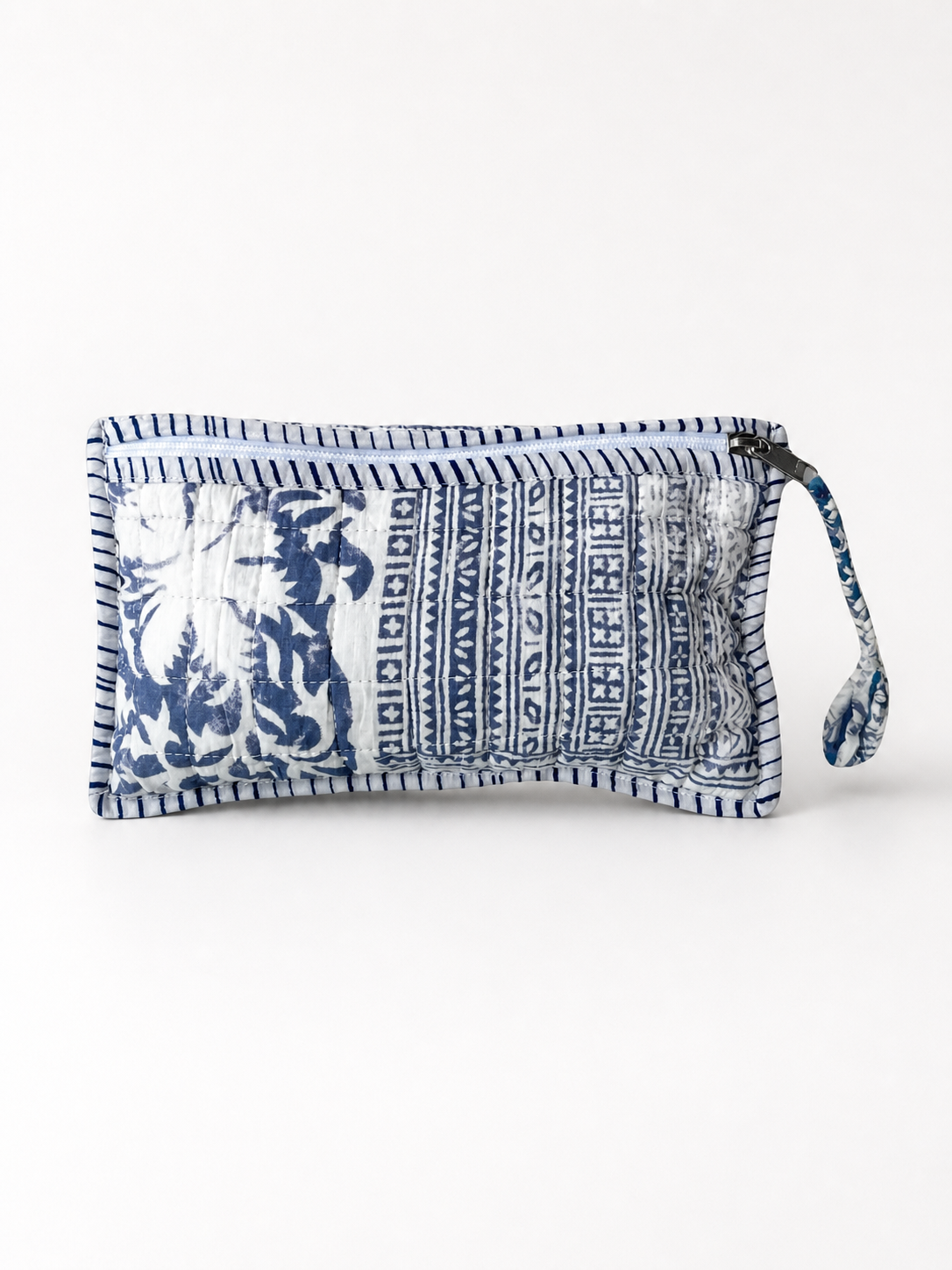 By The Sea Organics Blockprint Beauty Pouch