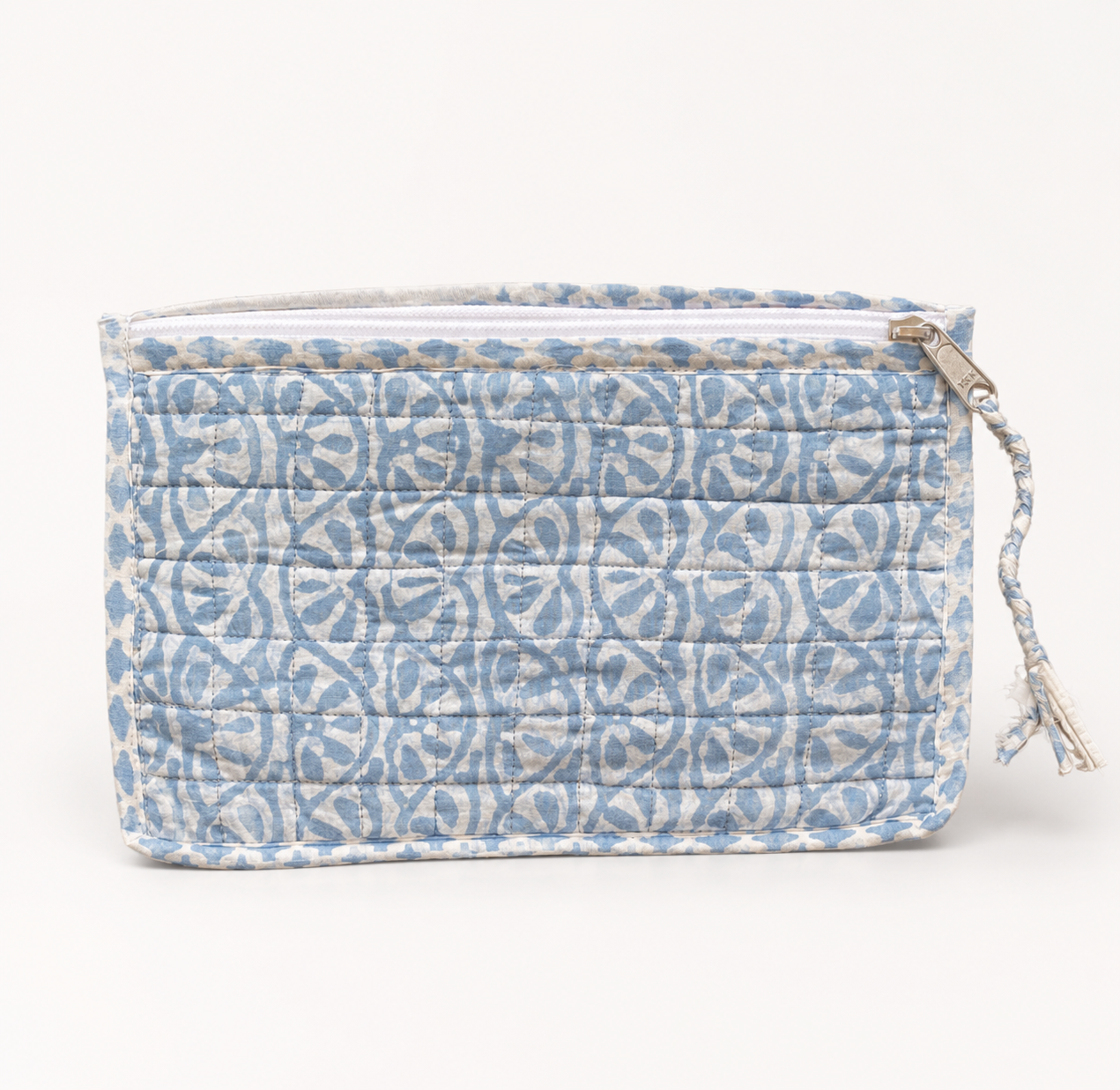 By The Sea Organics Blockprint Beauty Pouch