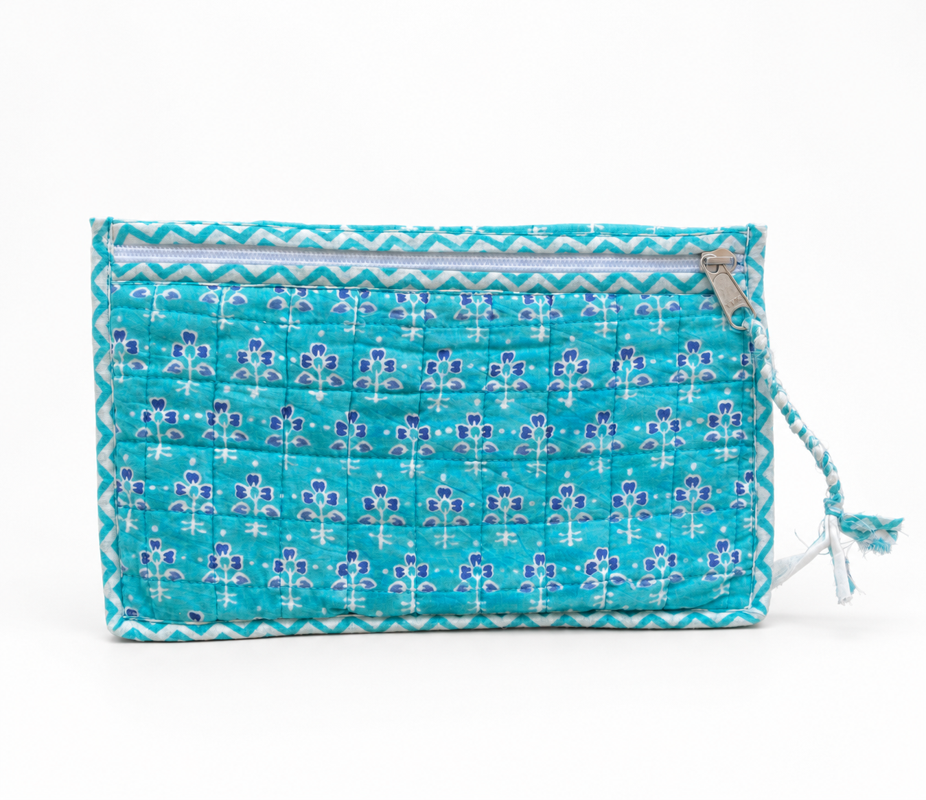 By The Sea Organics Blockprint Beauty Pouch