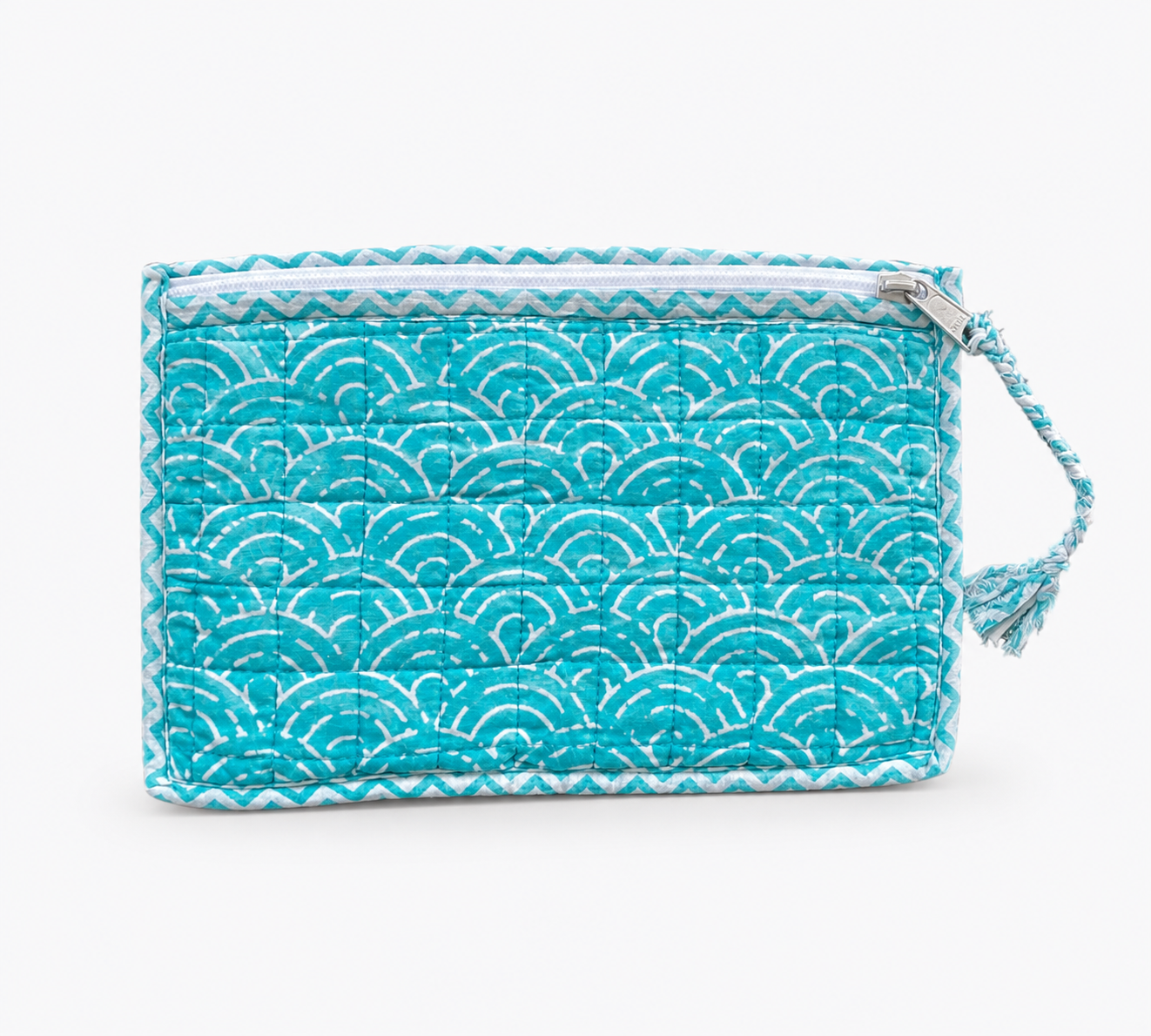 By The Sea Organics Blockprint Beauty Pouch