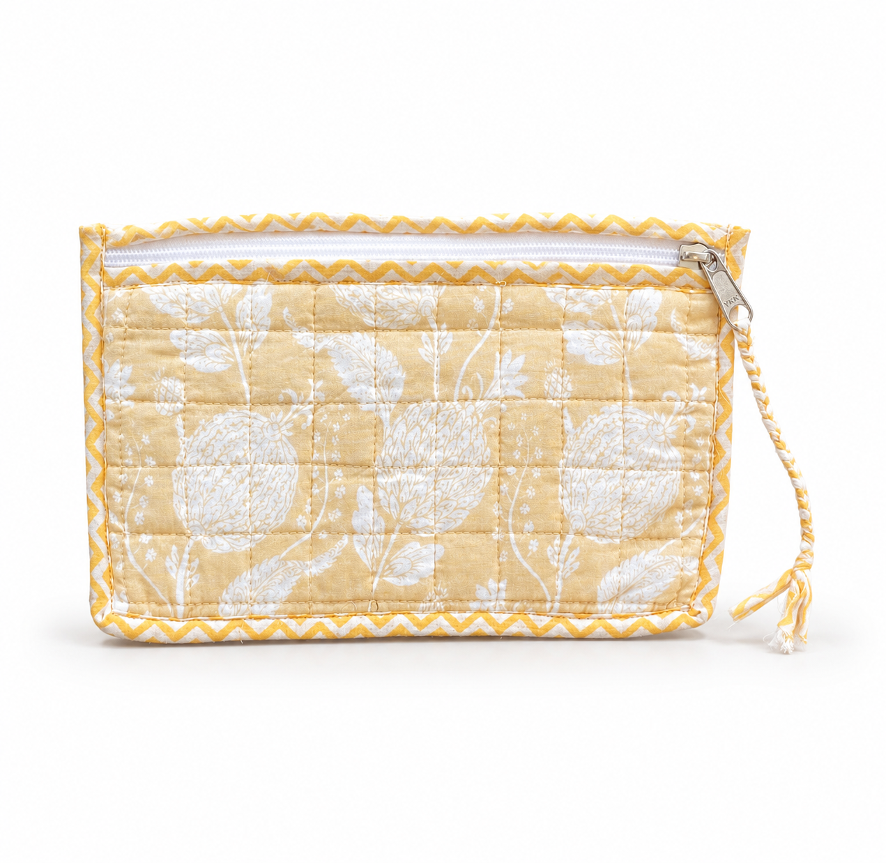By The Sea Organics Blockprint Beauty Pouch