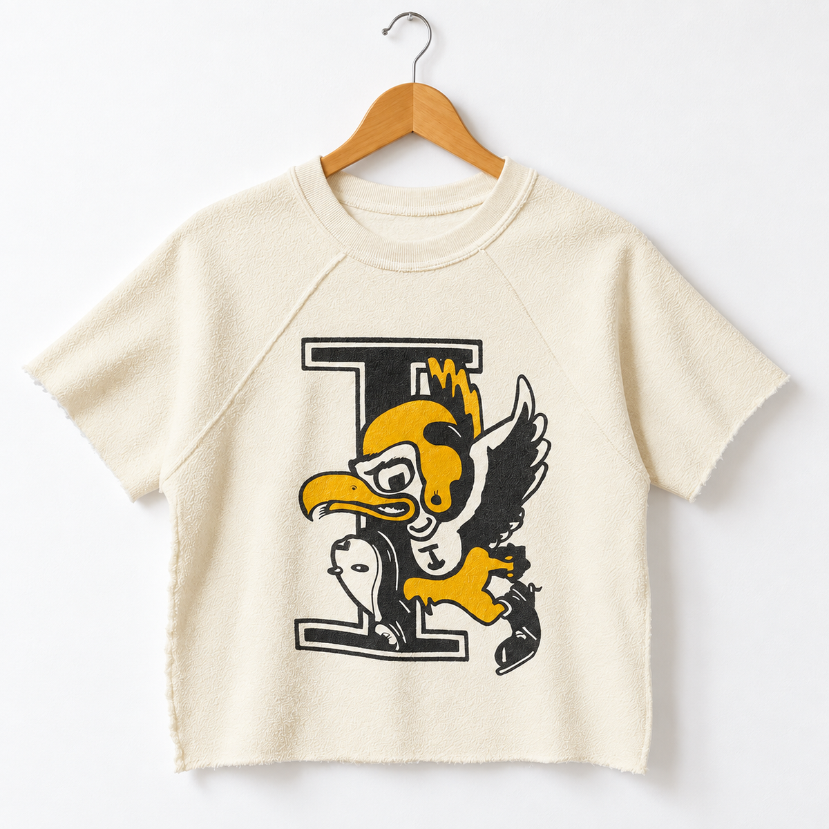 Retro Brand Inside Out "Herky + Big I" Sliced Sweatshirt - Iowa
