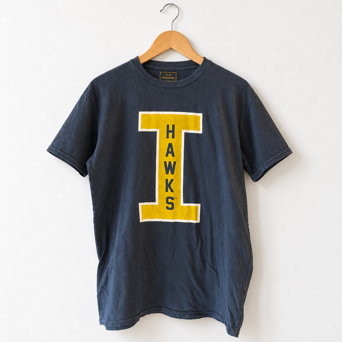 Retro Brand Black Label Exclusive Iowa " Hawkeye Big I " Unisex Tee