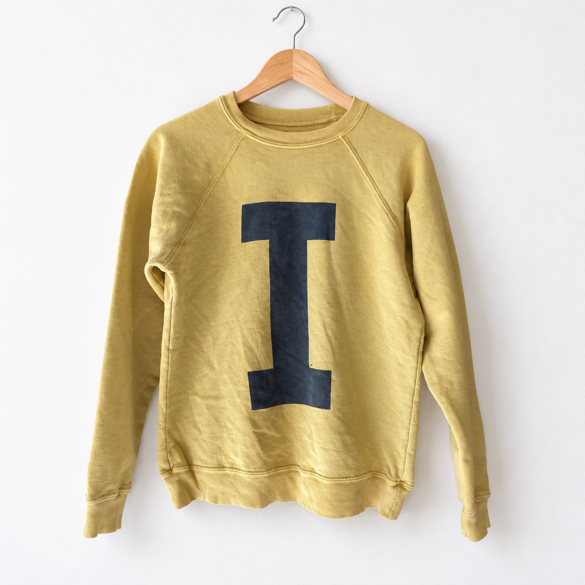 Retro Brand Varsity BIG I Full Length Washed Sweatshirt