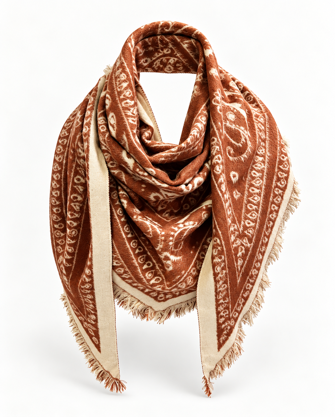 Catherine's Wool/Viscose Brushed Large Triangle Scarf TR-2