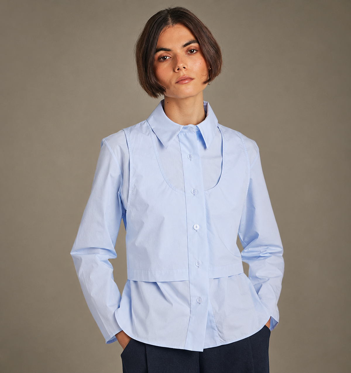 Chie Mihara Bogar Vest Shirt in Organic Cotton