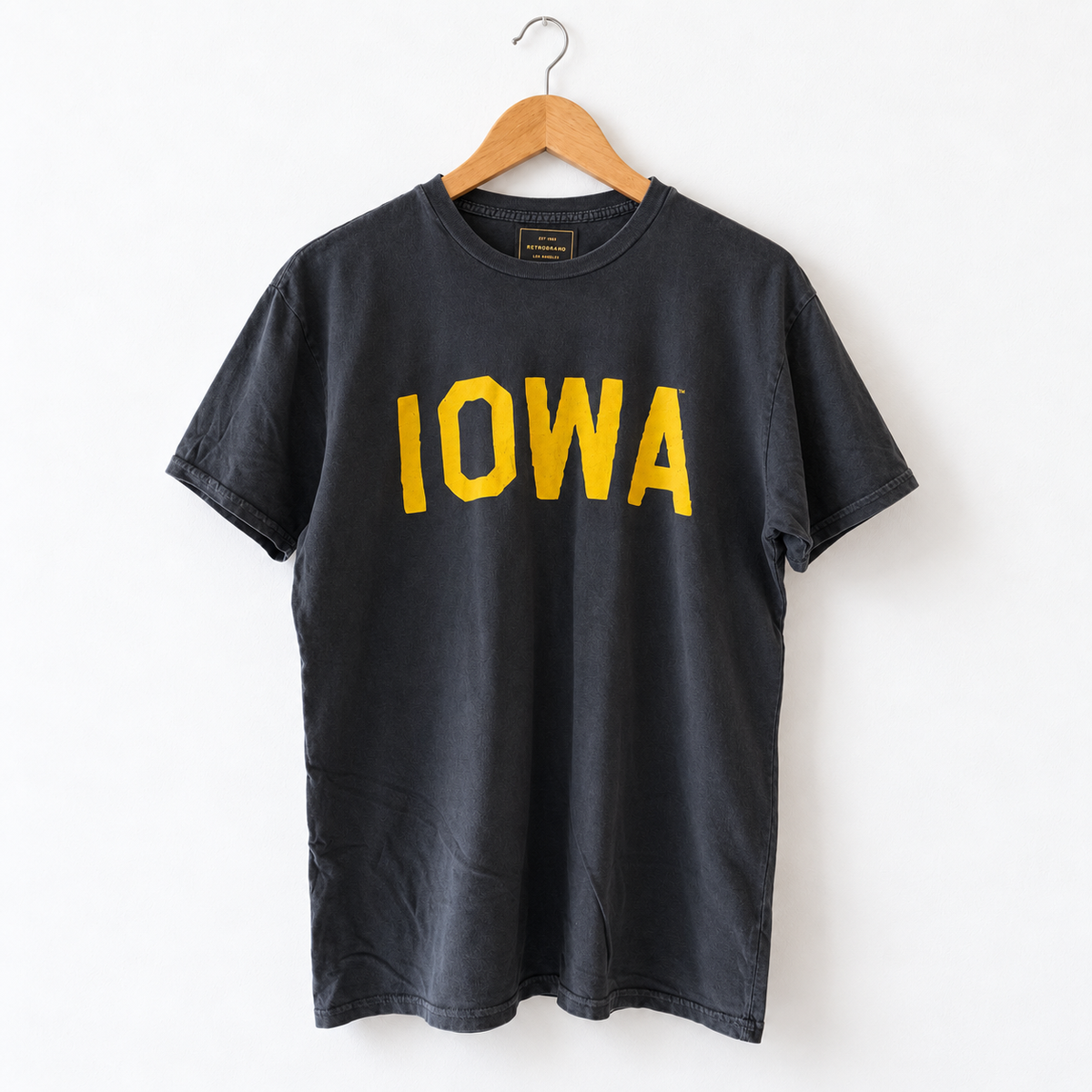 Retro Brand Vintage Black Label Exclusive Unisex "Classic IOWA" Tee