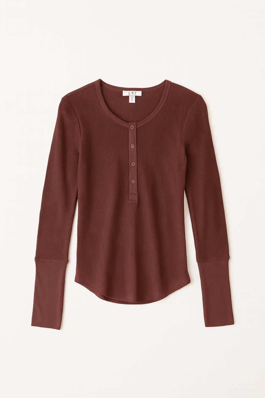 Splendid Thermal Forever Henley Dark Plum RF8K630