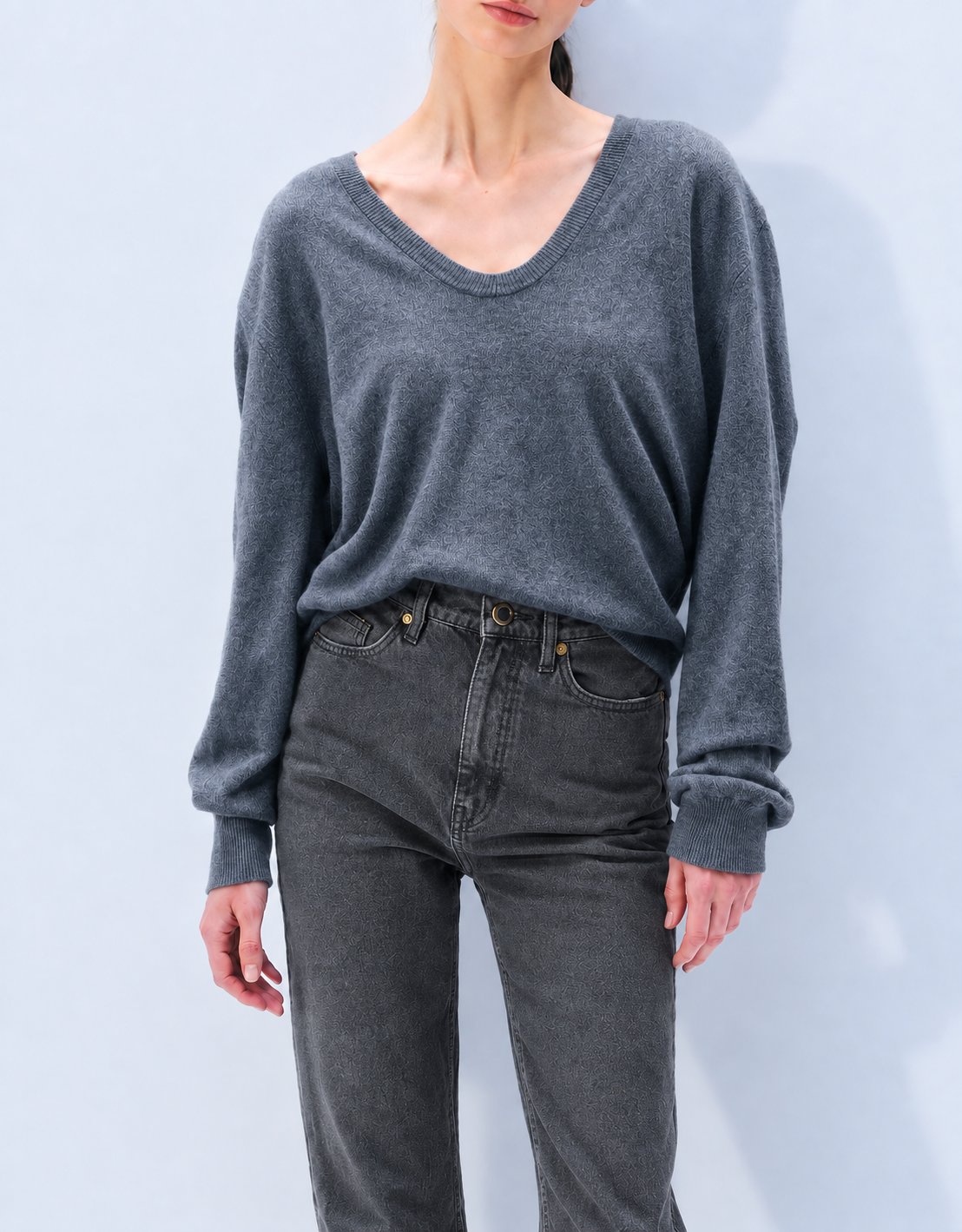 White + Warren Cashmere Scoop Sweater 21958
