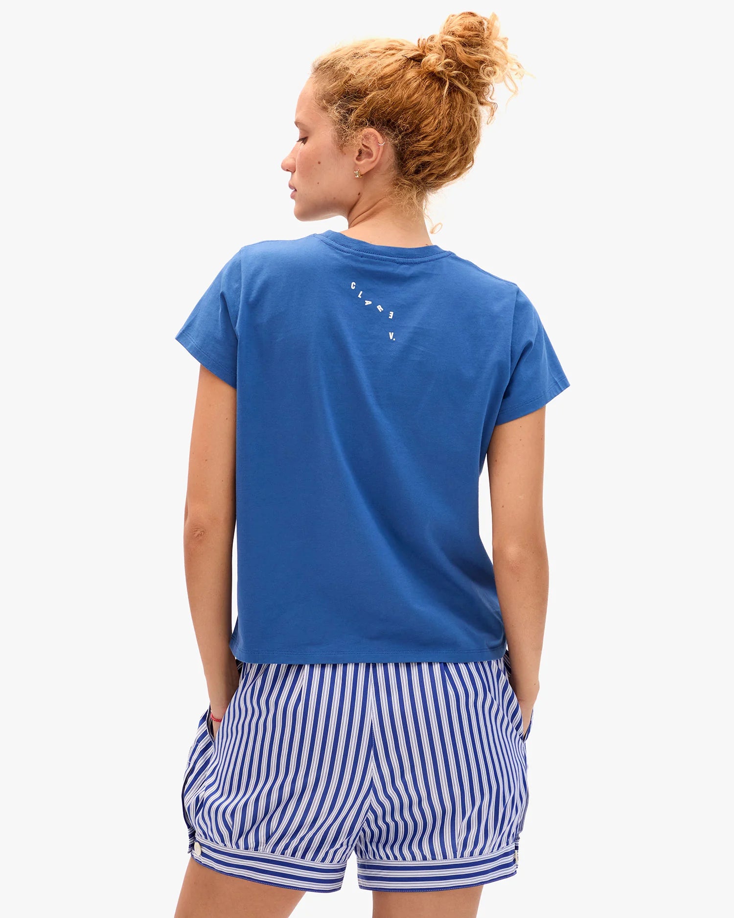 Clare V. Classic Tee CVA1000393-FRBLU