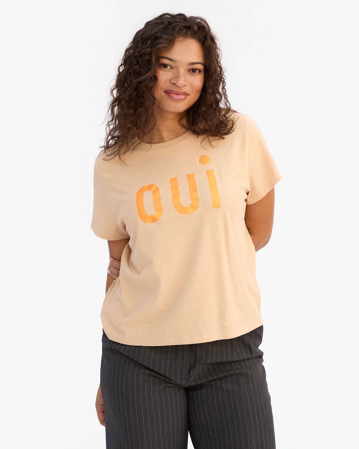 Clare V. Classic Tee Sand Oui CVA1000375
