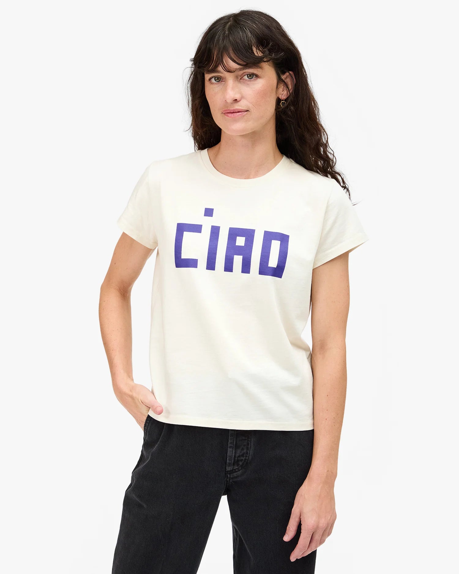 Clare V. Classic Tee - Block Ciao AP-TT-IT-100108