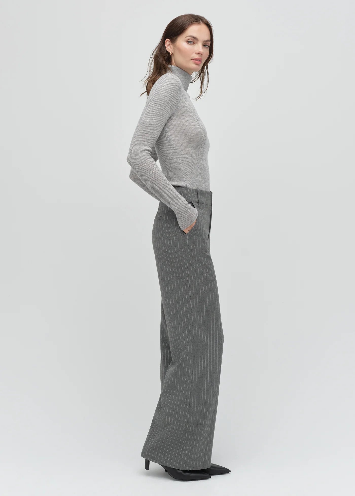 Favorite Daughter Amelia Long Sleeve Turtleneck Top