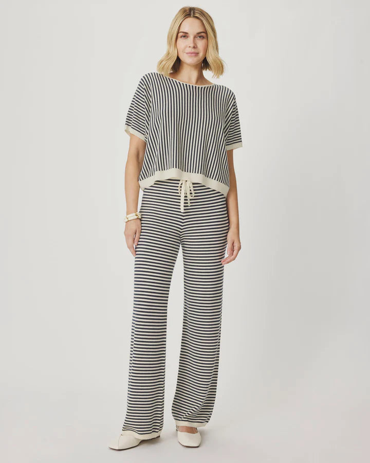 Splendid Christa Stripe Sweater Pant in Stripe RS6A751SE