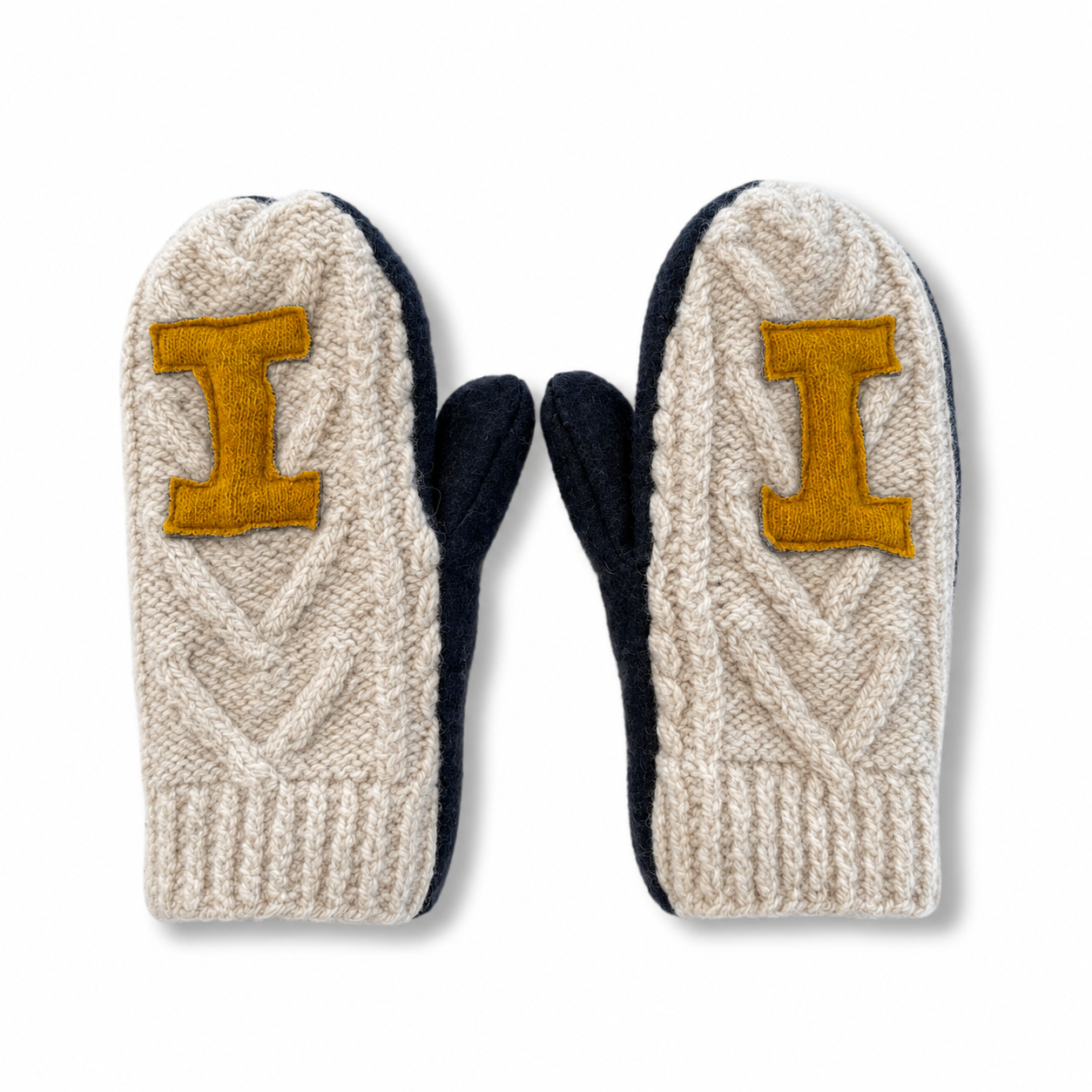 Catherine's Game Day "I" Embroidered Handmade Mittens
