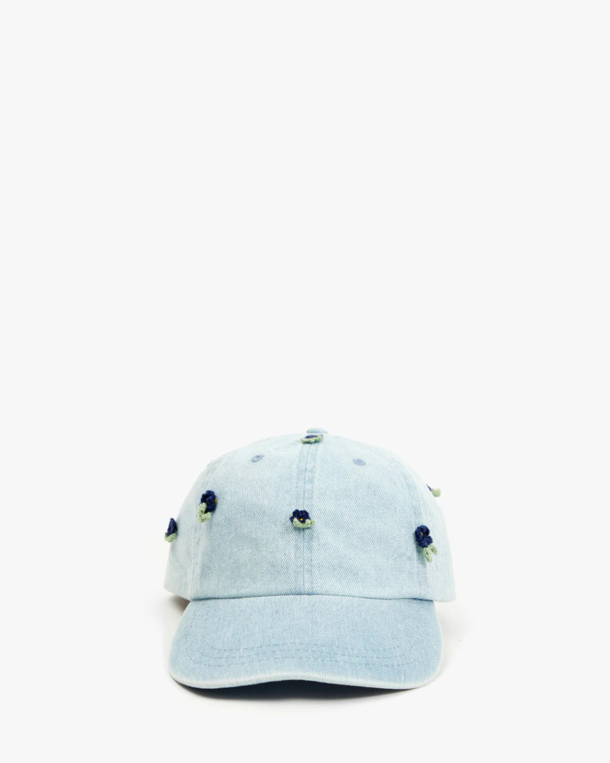 Clare V. Denim Baseball Hat AC-HT-HT-100191