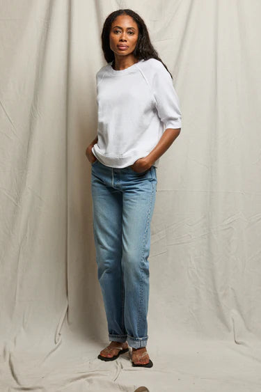 Perfect White Tee Effie French Terry Raglan Sweatshirt