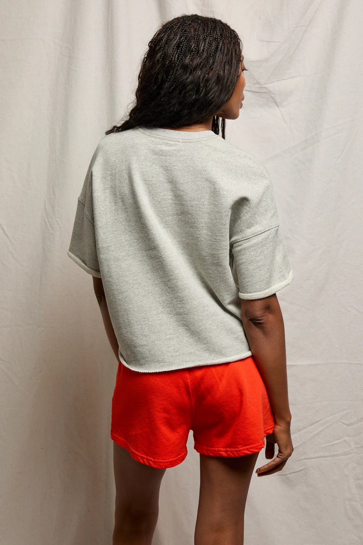 Perfect White Tee Ezra Short Sleeve Sweatshirt