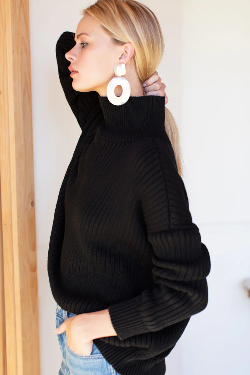 Emerson Fry Carolyn Funnel Neck Sweater
