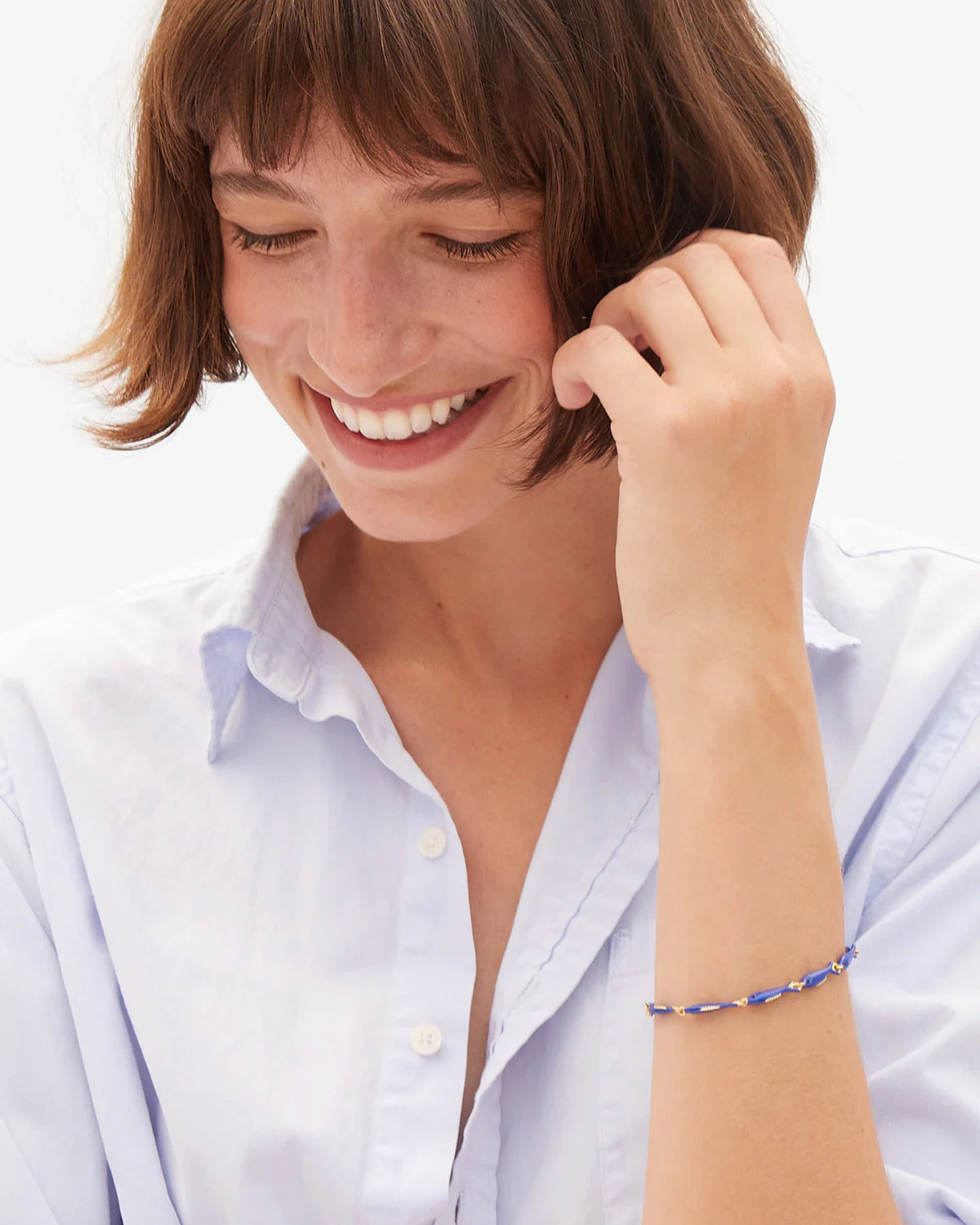 Clare V. Enamel Sardine Bracelet CVJ1000818