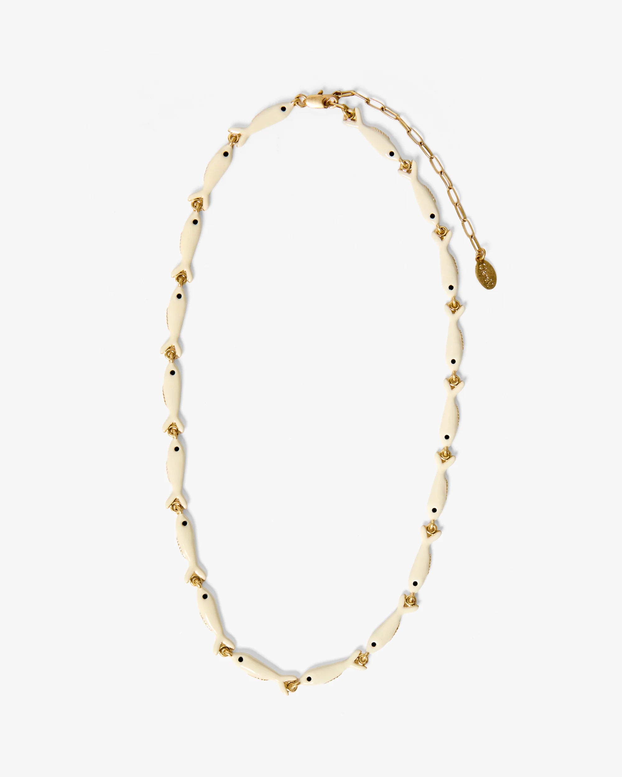 Clare V. Enamel Sardine Necklace CVJ 1000500